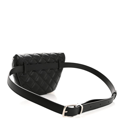 Chanel Calfskin Quilted Uniform Waist Belt Bag Black 3 of 10