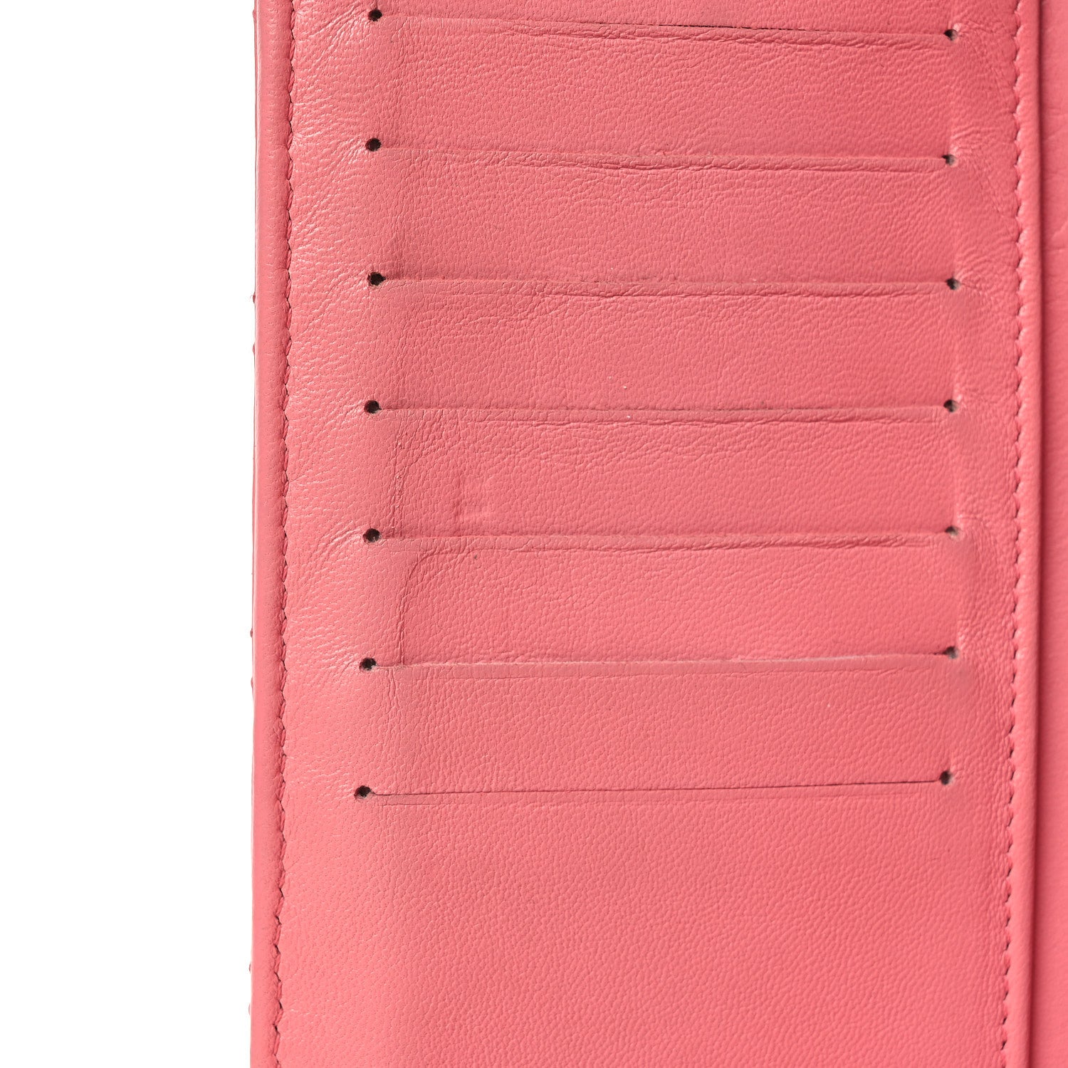 Chanel Lambskin Quilted Yen Wallet Pink 11 of 14