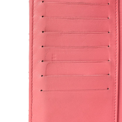 Chanel Lambskin Quilted Yen Wallet Pink 11 of 14