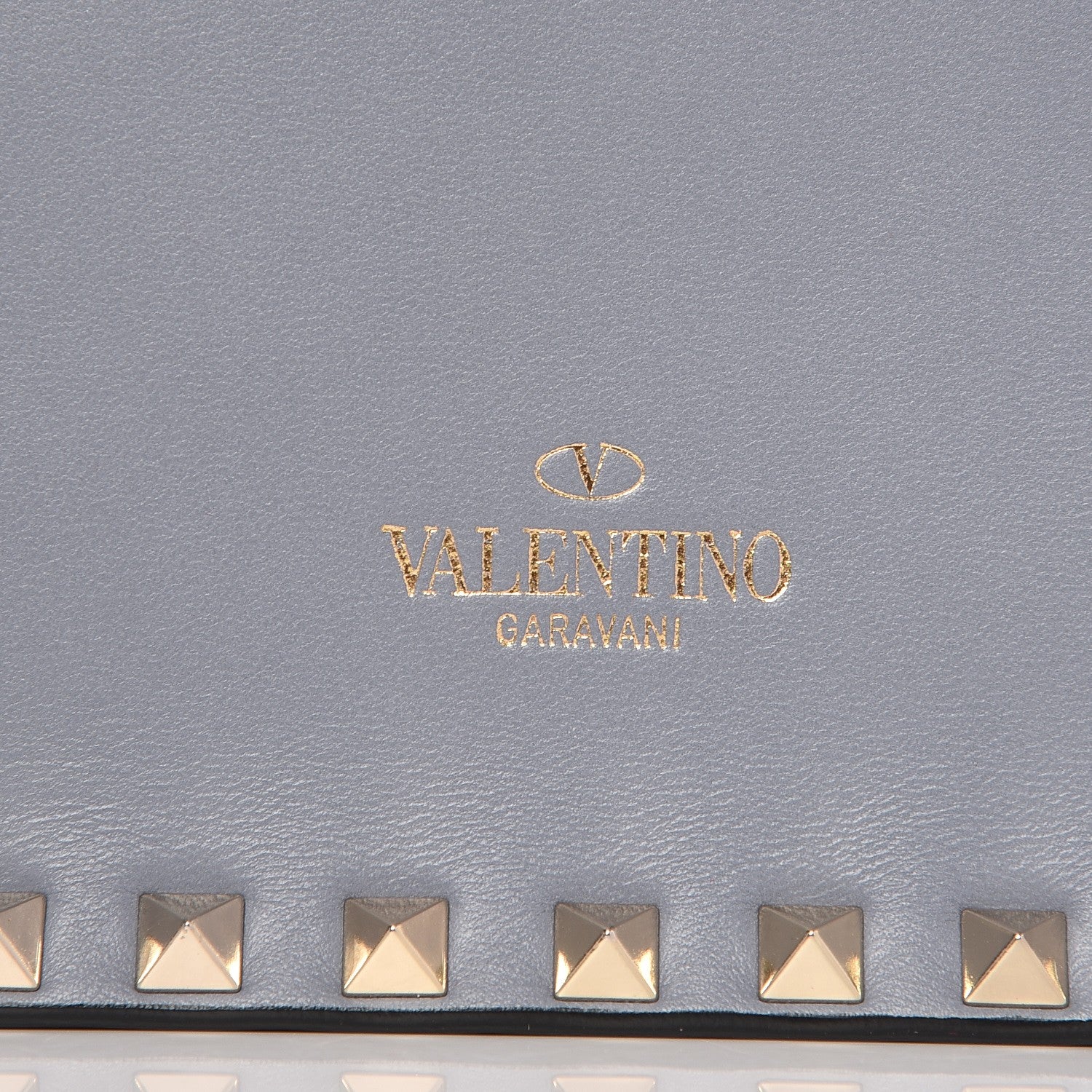 Valentino Garavani Nappa Rockstud Wristlet Clutch London Stone 6 of 8