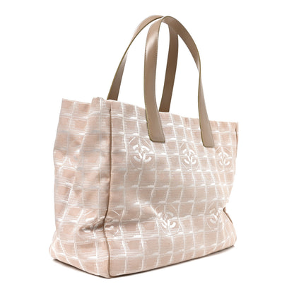 Chanel Nylon Medium Travel Tote Beige 2 of 9