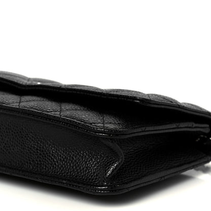 Chanel Caviar Quilted Wallet On Chain WOC Black 11 of 11