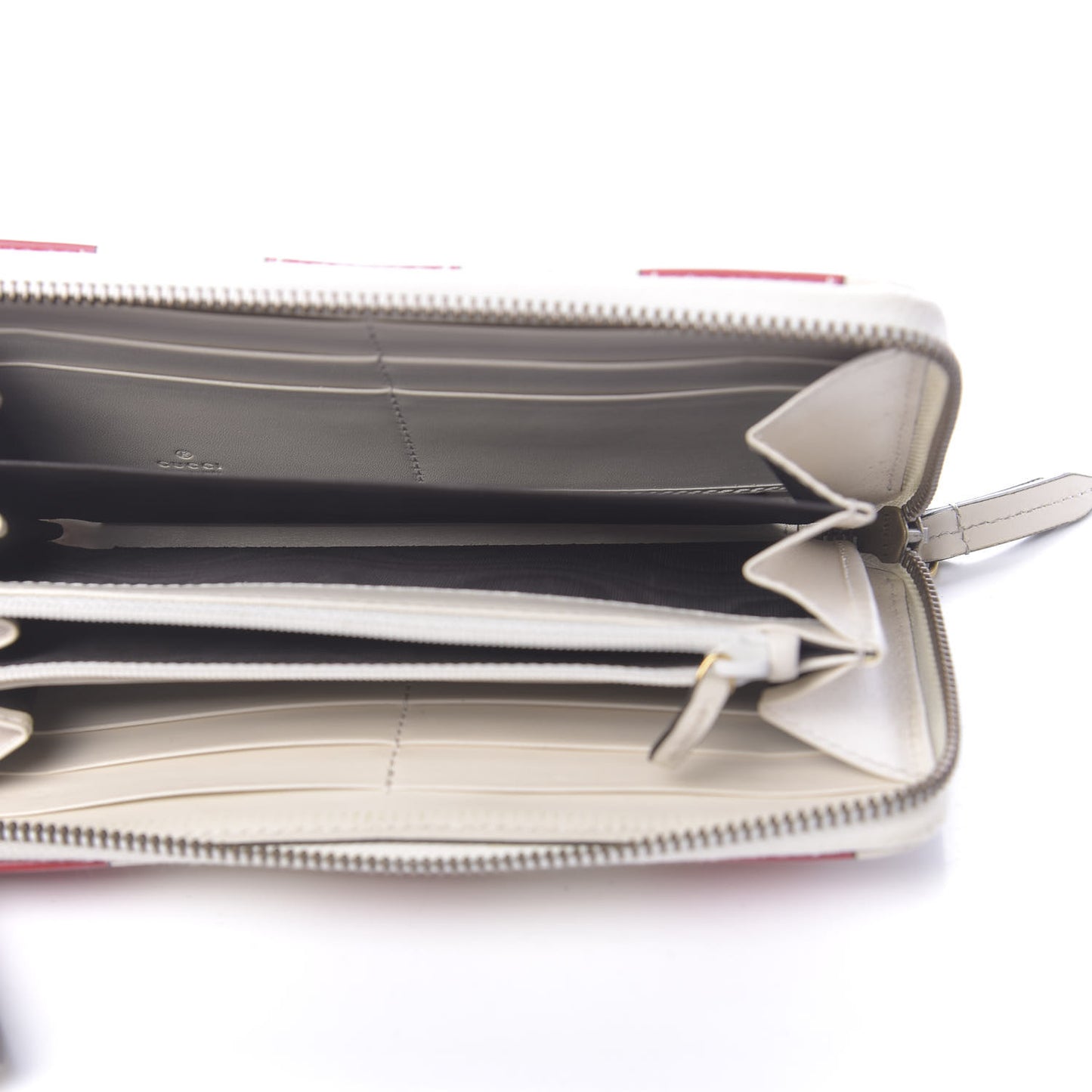 Calfskin Matelasse Trompe L'Oeil Print GG Marmont Zip Around Wallet