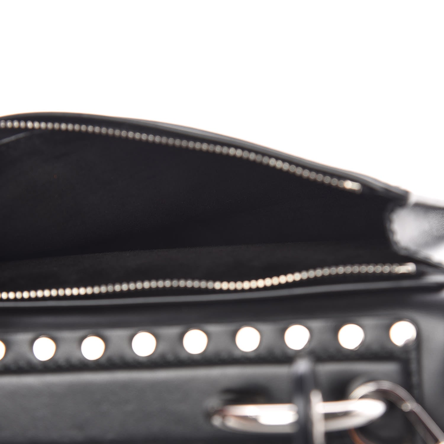 Proenza Schouler Calfskin Small Studded Hava Top Handle Bag Black 8 of 11