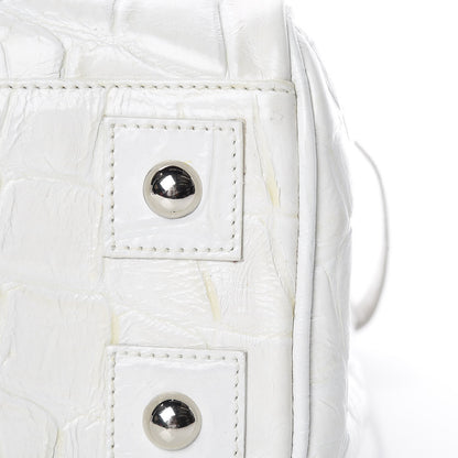 Mulberry Calfskin Crocodile Embossed Bayswater White 13 of 19