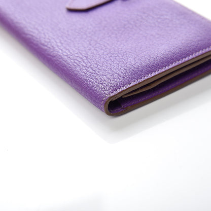 Hermes Chevre Mysore Bearn Gusset Wallet Parme 14 of 14