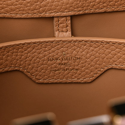 Louis Vuitton Taurillon Capucines MM Arizona Beige Poudre Jasmine Pink 6 of 8