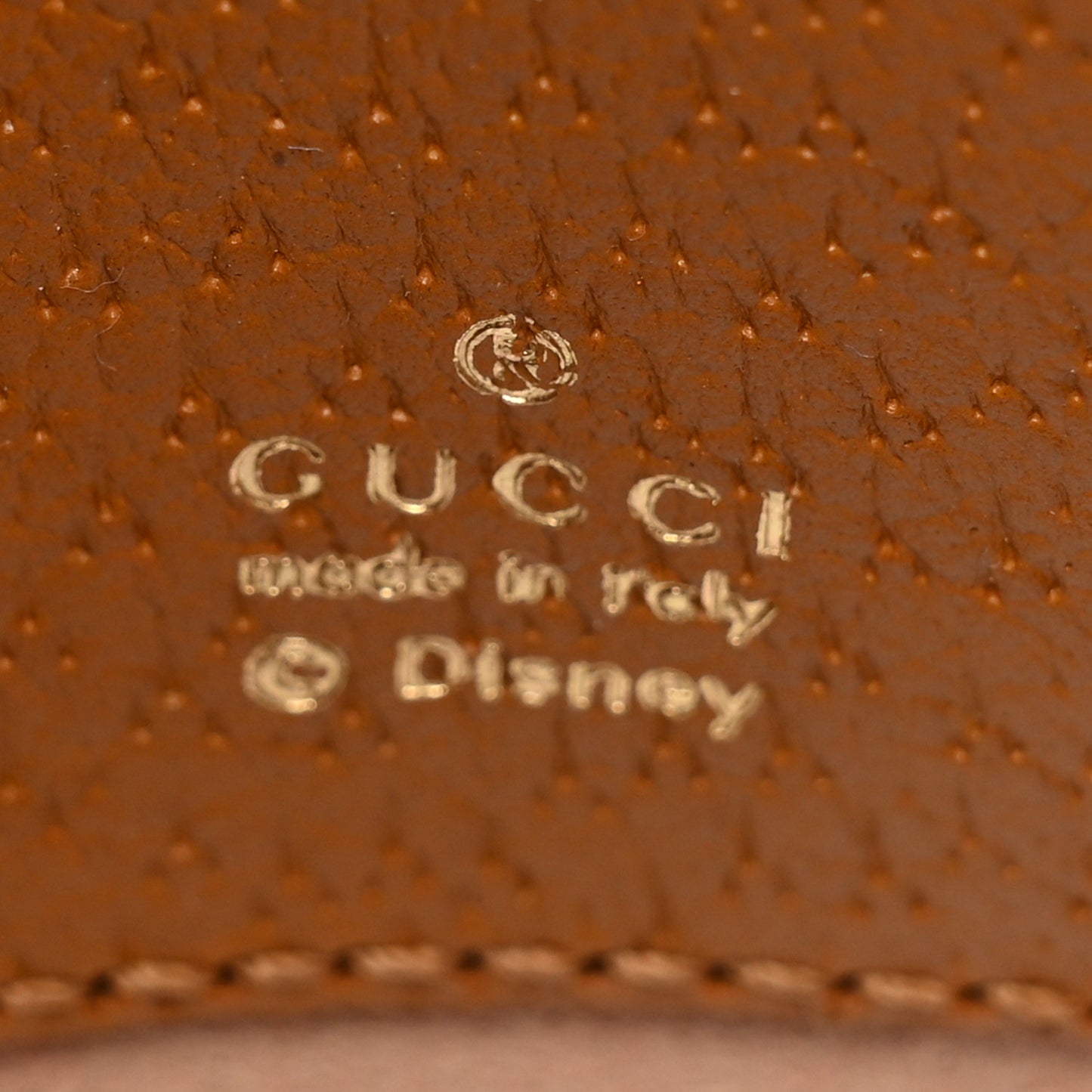 X DISNEY Mini Vintage GG Supreme Monogram Mickey Mouse Round Backpack Beige Vintage Sun Oil