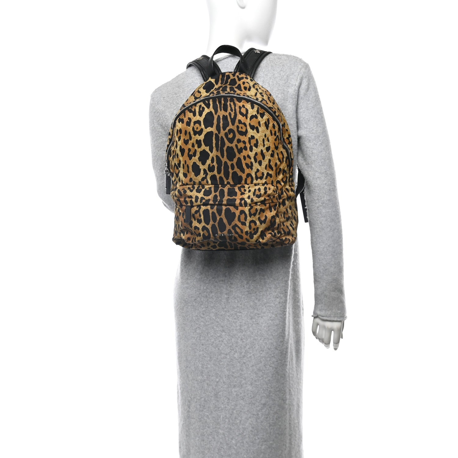 Givenchy Nylon Calfskin Leopard Print Backpack 2 of 10