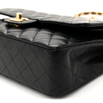 Chanel Caviar Quilted Medium Double Flap Black 10 of 10