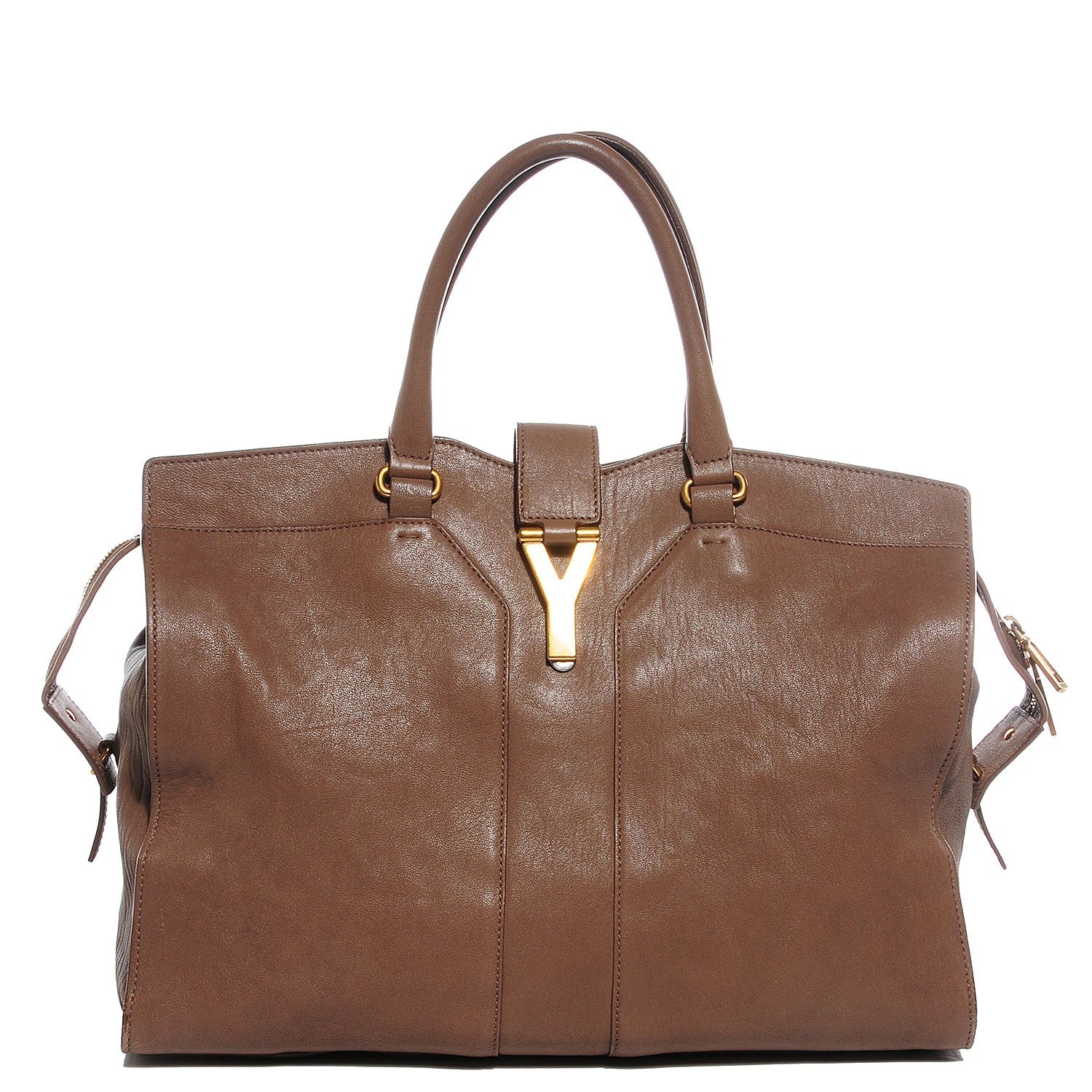 Saint Laurent Sheepskin Large Cabas ChYc Biscuit 1 of 7