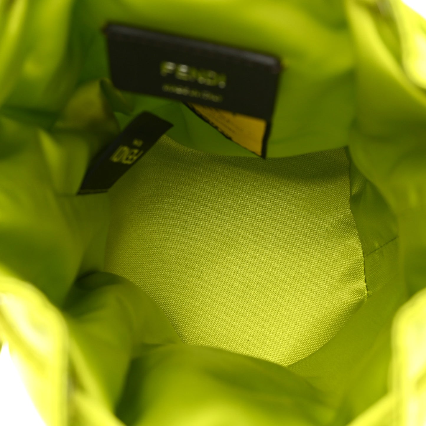 Nylon Ninfa Vitello King Cuoio Mini Mon Tresor Bucket Bag Wasabi