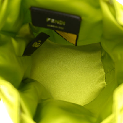 Fendi Nylon Ninfa Vitello King Cuoio Mini Mon Tresor Bucket Bag Wasabi 5 of 10