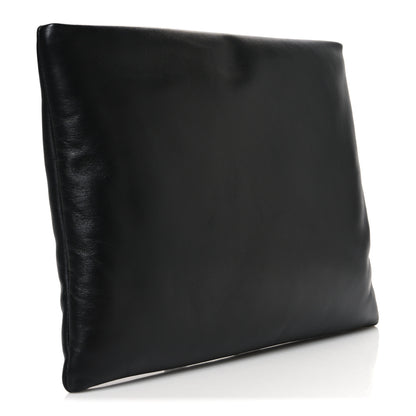 Saint Laurent Lambskin Large Puffy Pouch Black 3 of 7
