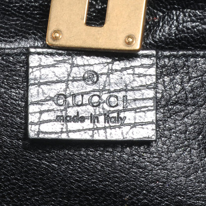 Gucci Calf Hair Calfskin Mini Bamboo Bullet Black 7 of 8