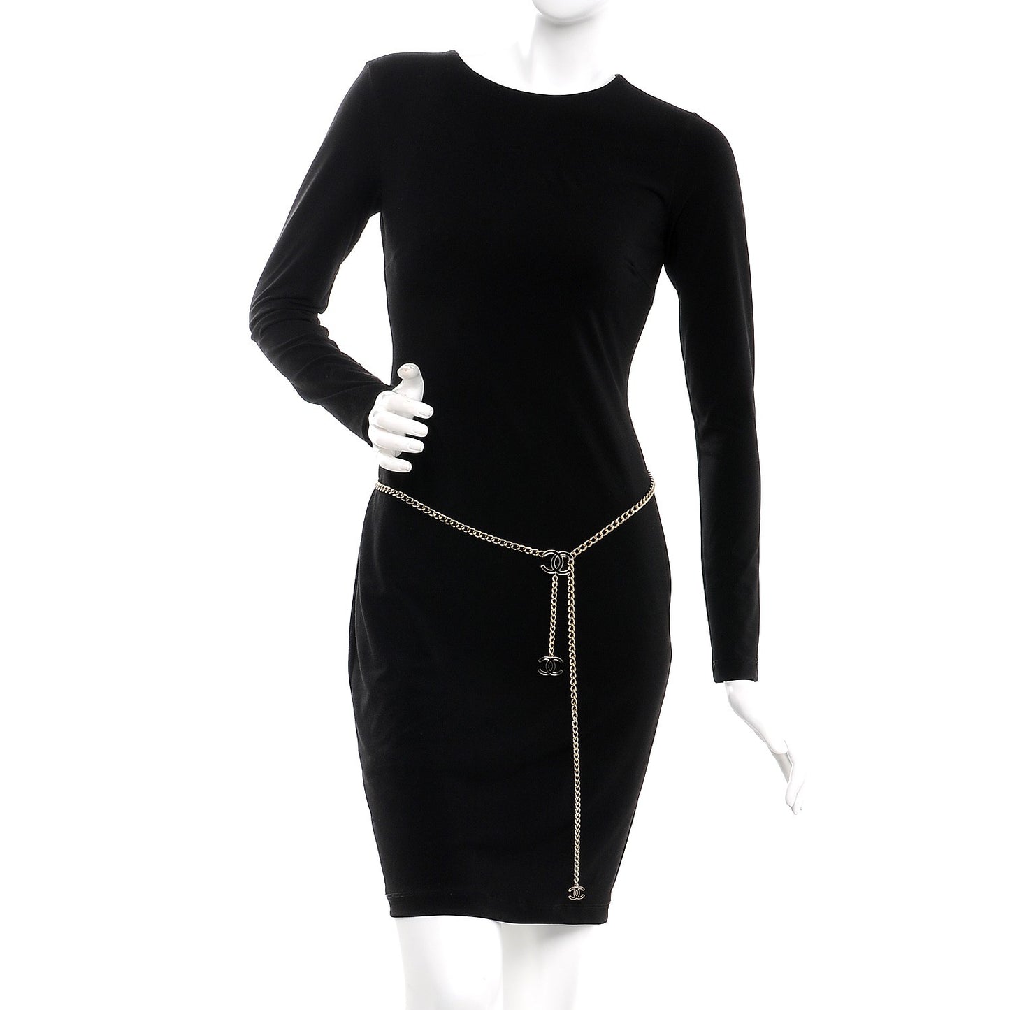 Enamel CC Ceinture Fantai Adjustable Belt Gold Black