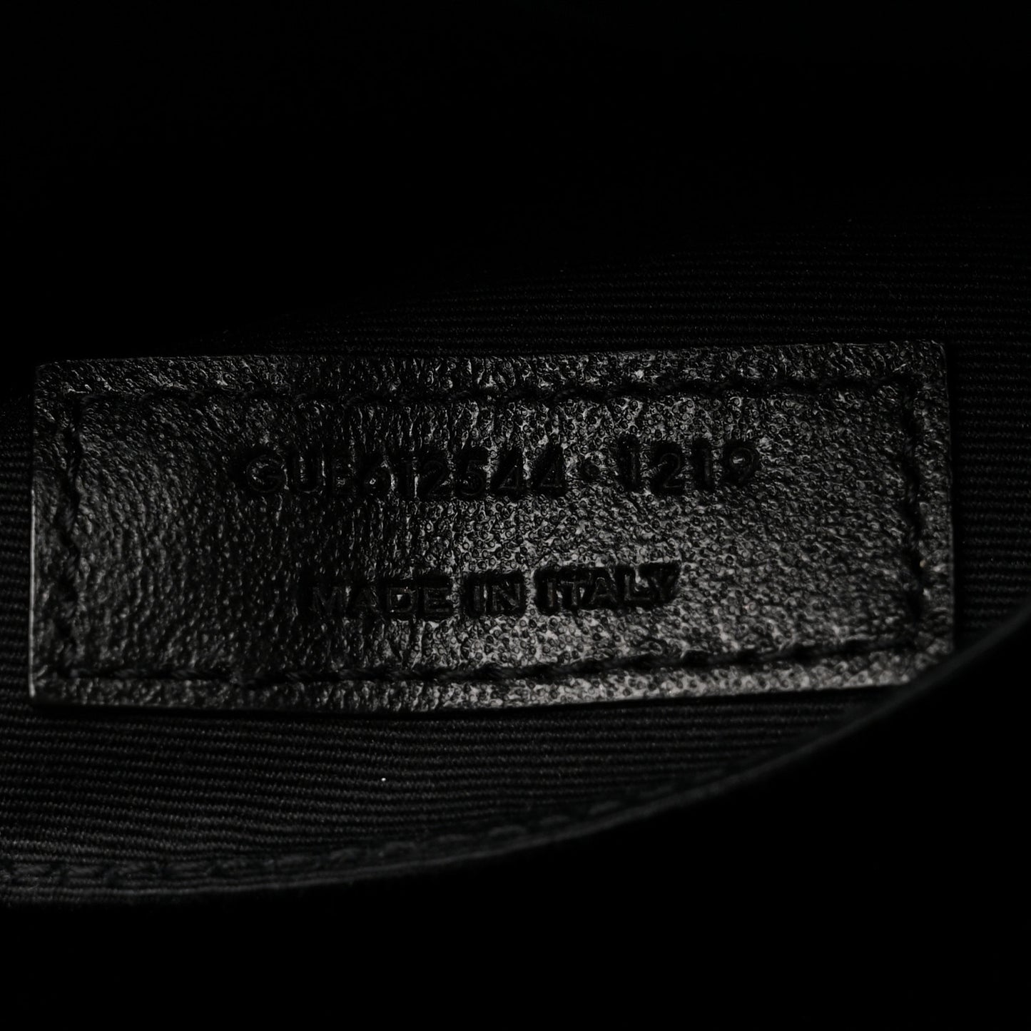 Calfskin Matelasse Monogram Lou Camera Bag Black