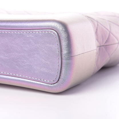 Chanel Iridescent Lambskin Calfskin Quilted Medium Gabrielle Hobo Light Purple 10 of 11