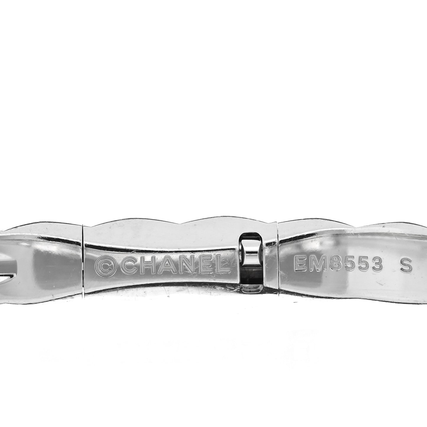 18K White Gold Mini Coco Crush Bangle Bracelet S