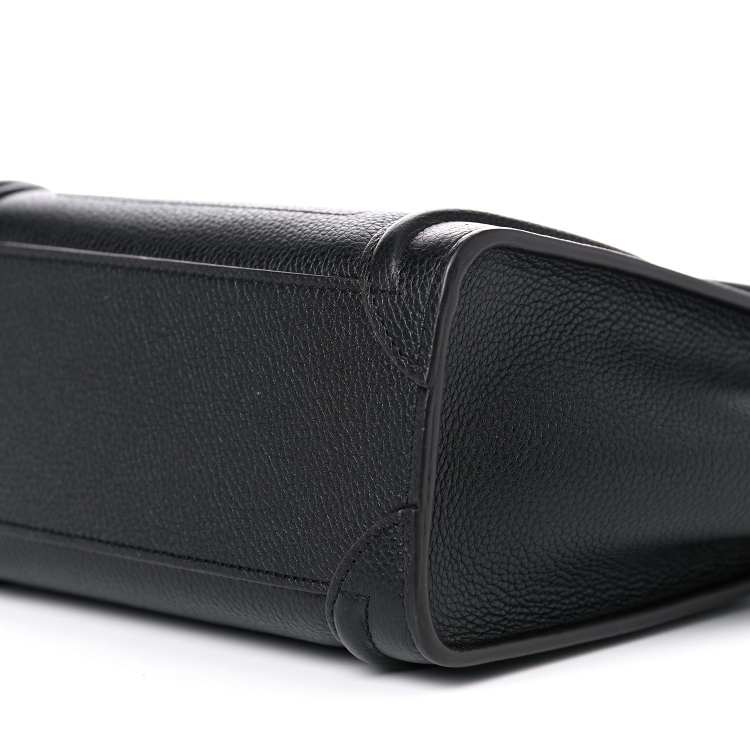 Celine Drummed Calfskin Nano Luggage Black 10 of 10