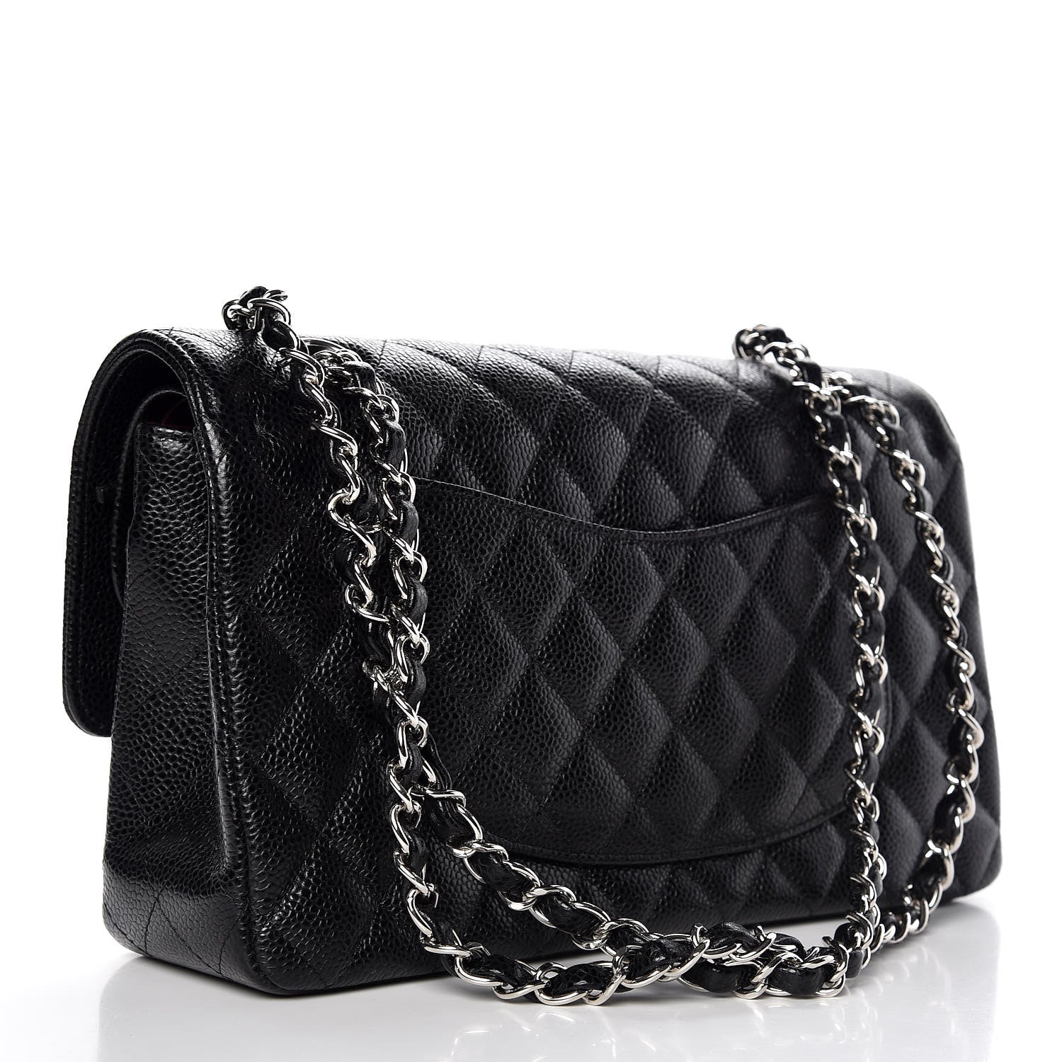 Chanel Caviar Quilted Medium Double Flap Black 3 of 8
