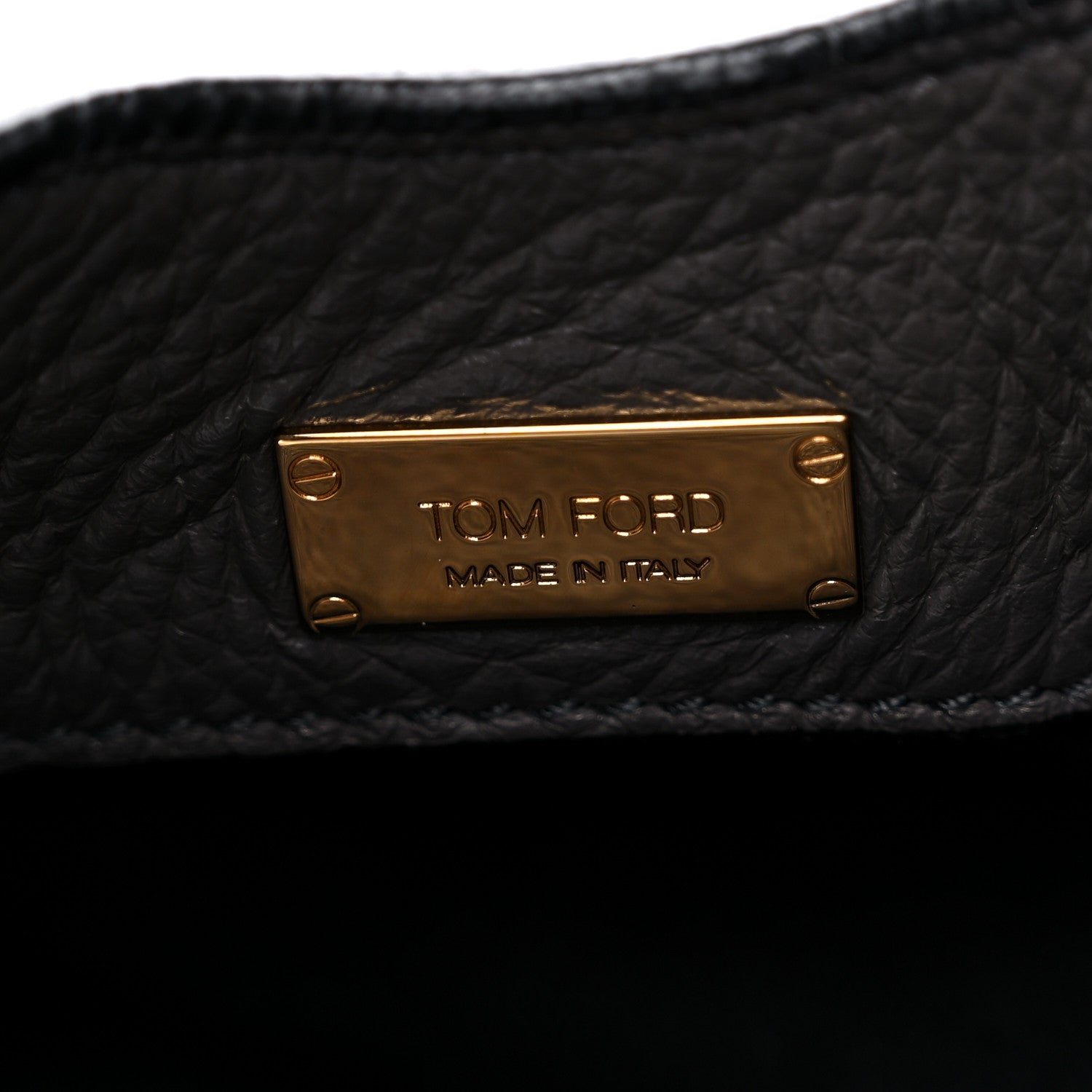 Tom Ford Ramskin Large Alix Padlock Zip Shoulder Bag Grey 8 of 12