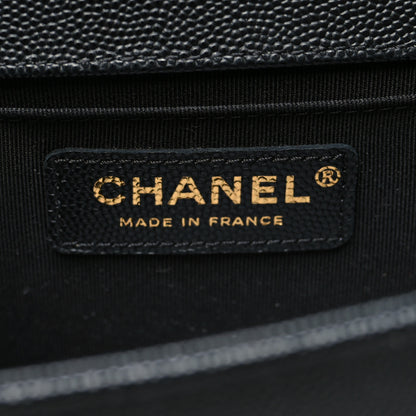 Chanel Caviar Quilted Medium Boy Flap Black 6 of 12