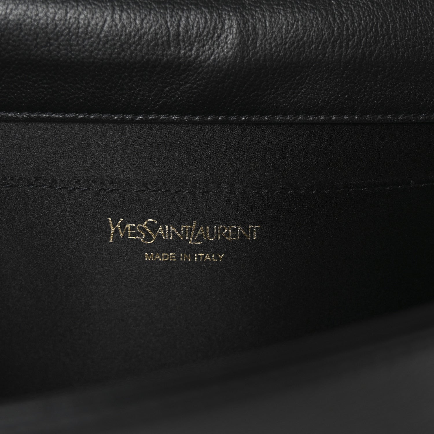 Saint Laurent Goatskin Monogram Large Belle De Jour Clutch Black 6 of 7