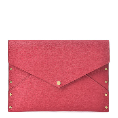 Louis Vuitton Cuir Rivets Enveloppe Fuchsia 1 of 7
