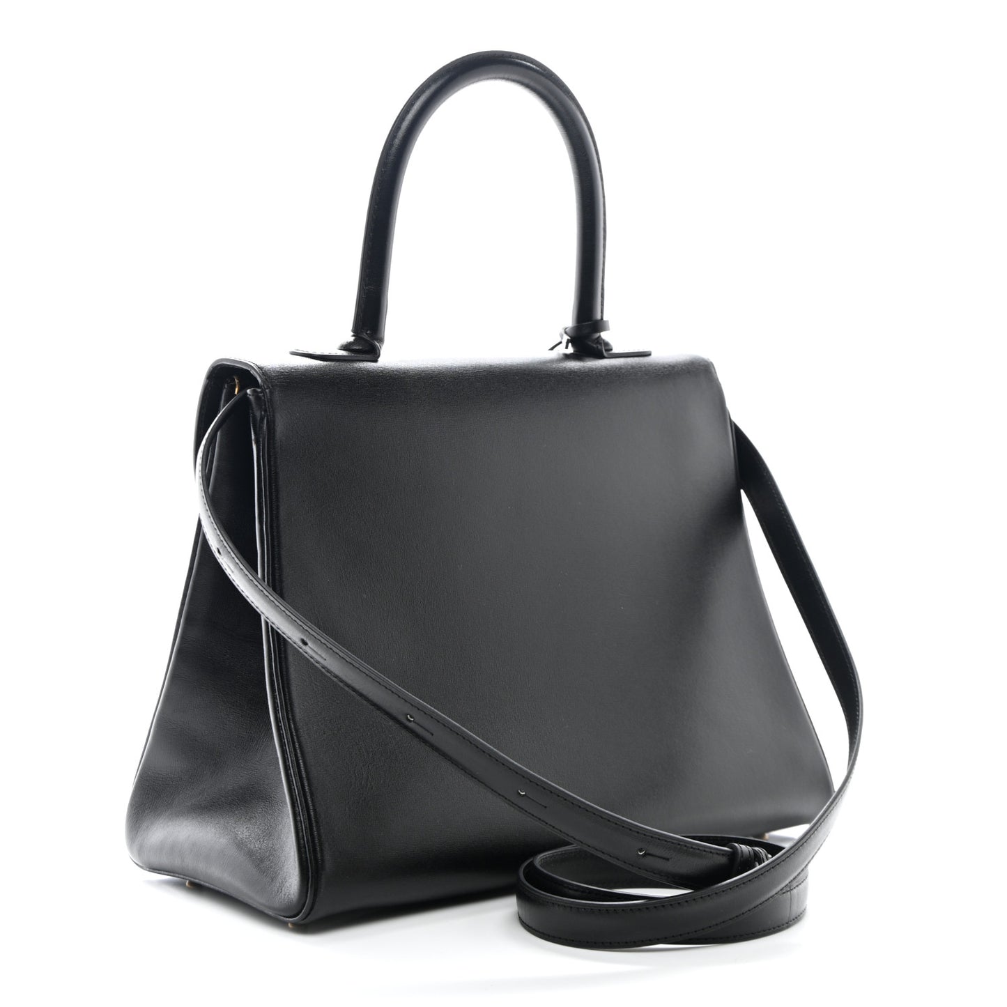 Box Calfskin MM Brillant Satchel Black
