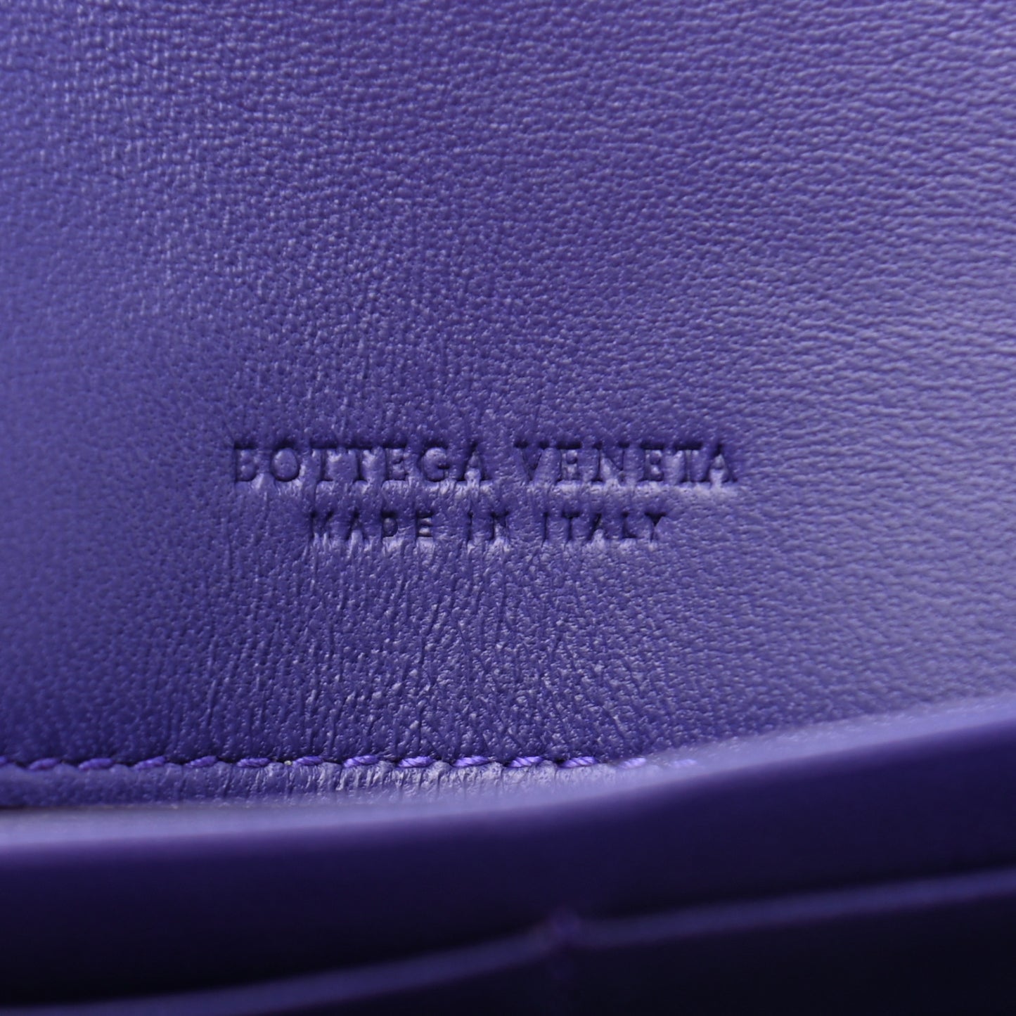 Nappa Intrecciato Continental Wallet Anemone