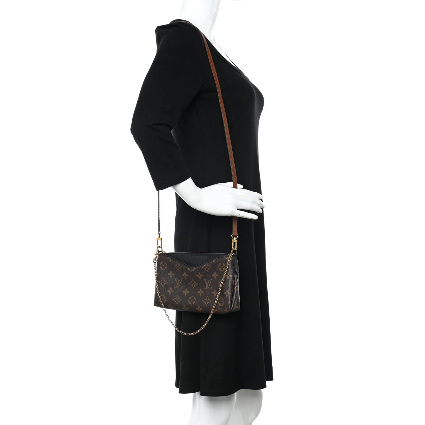 Monogram Pallas Clutch Black