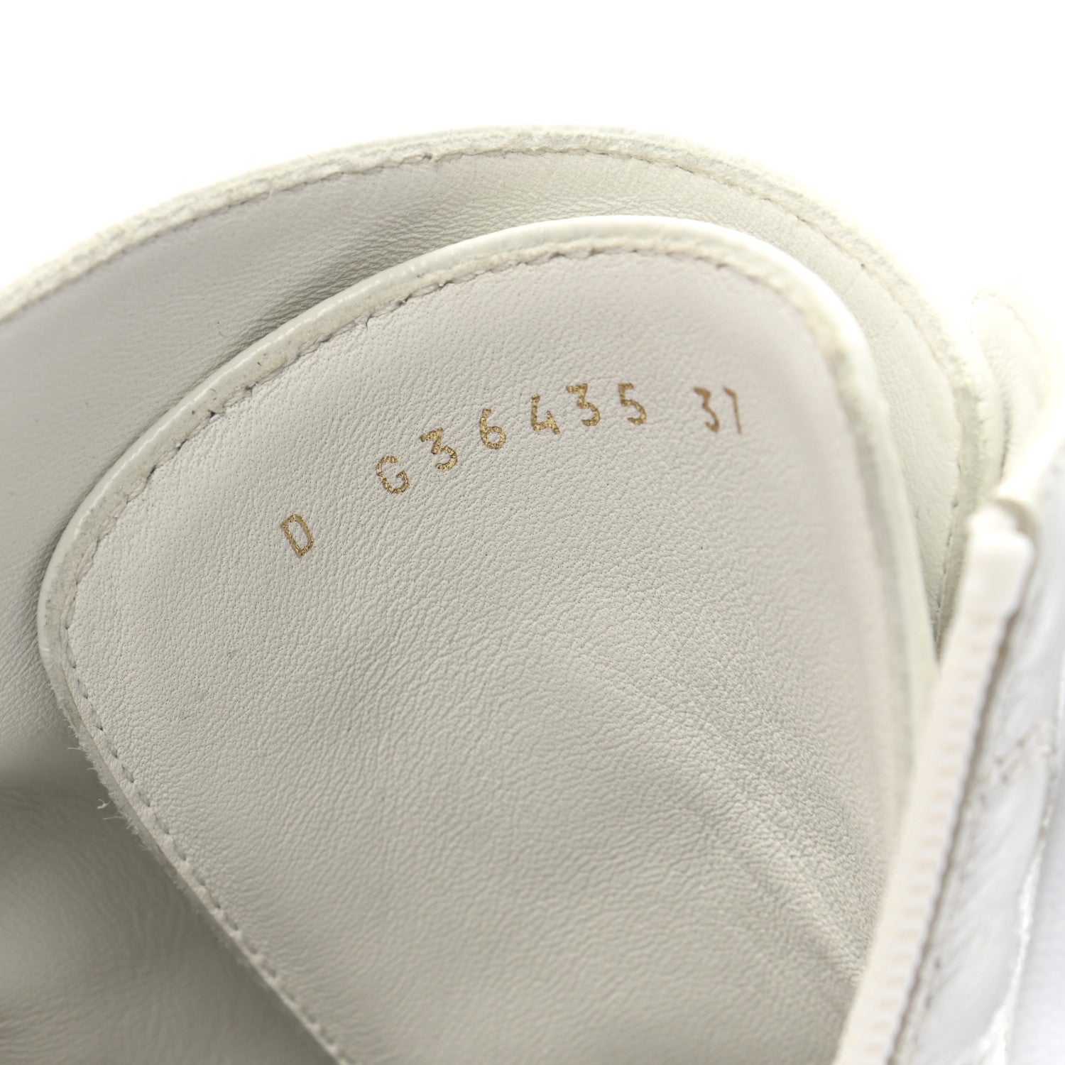 Chanel Shiny Crumpled Lambskin Lace Up Combat Boots 37 White 8 of 11