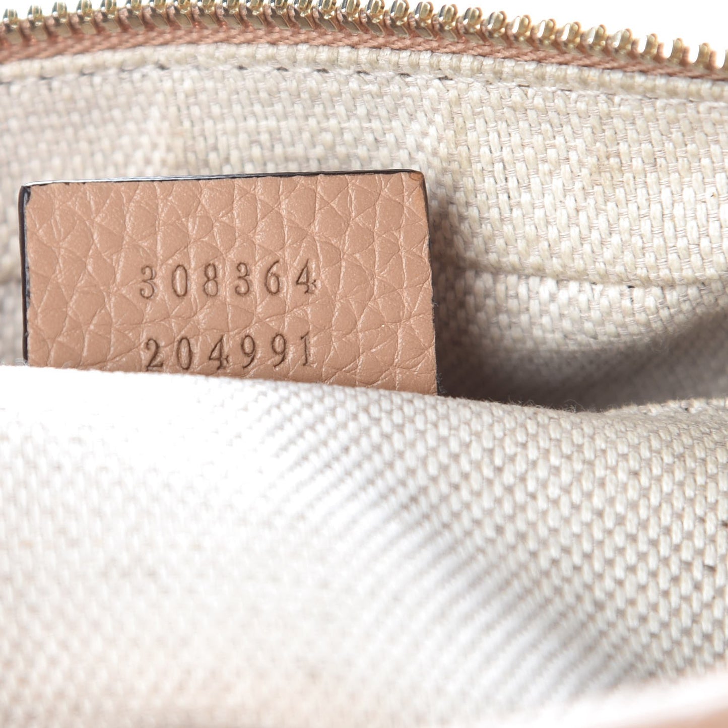 Pebbled Calfskin Small Soho Disco Bag Rose Beige