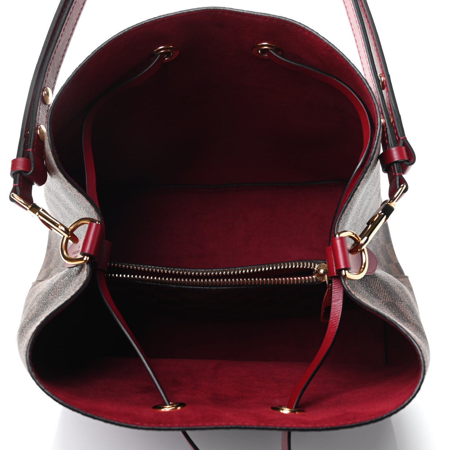 Damier Ebene Neonoe MM Cherry Berry