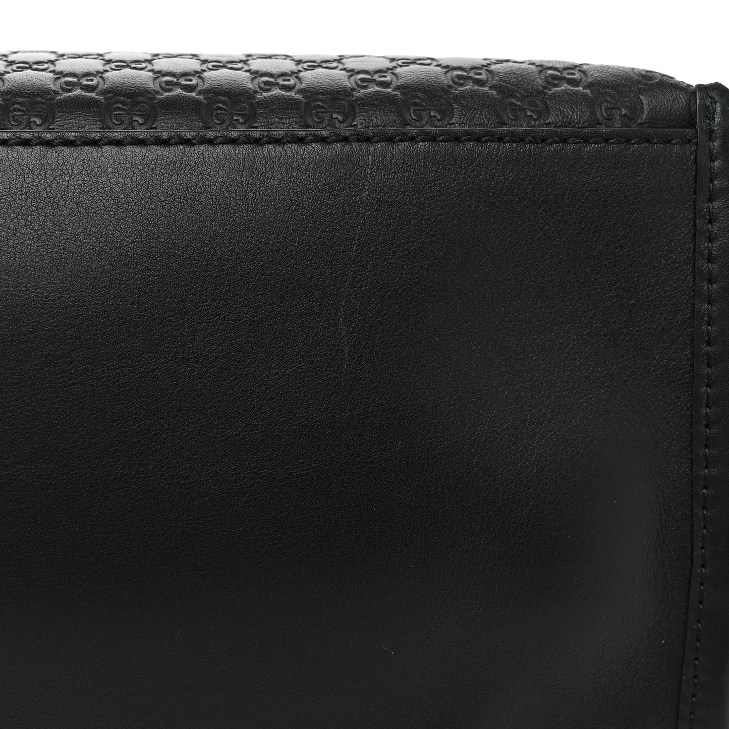 Soft Microguccissima Medium Tote Black