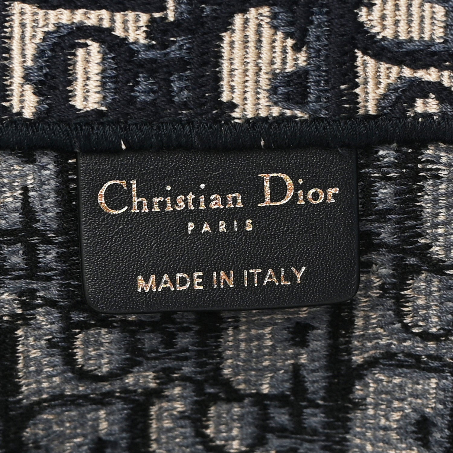 Christian Dior Oblique Large Book Tote Blue Multicolor 6 of 10