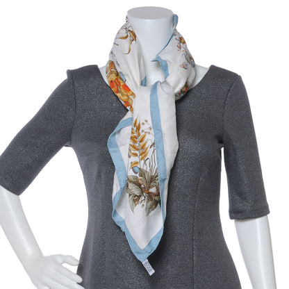 Hermes Silk Pythagore Scarf 90 Bleu 3 of 6
