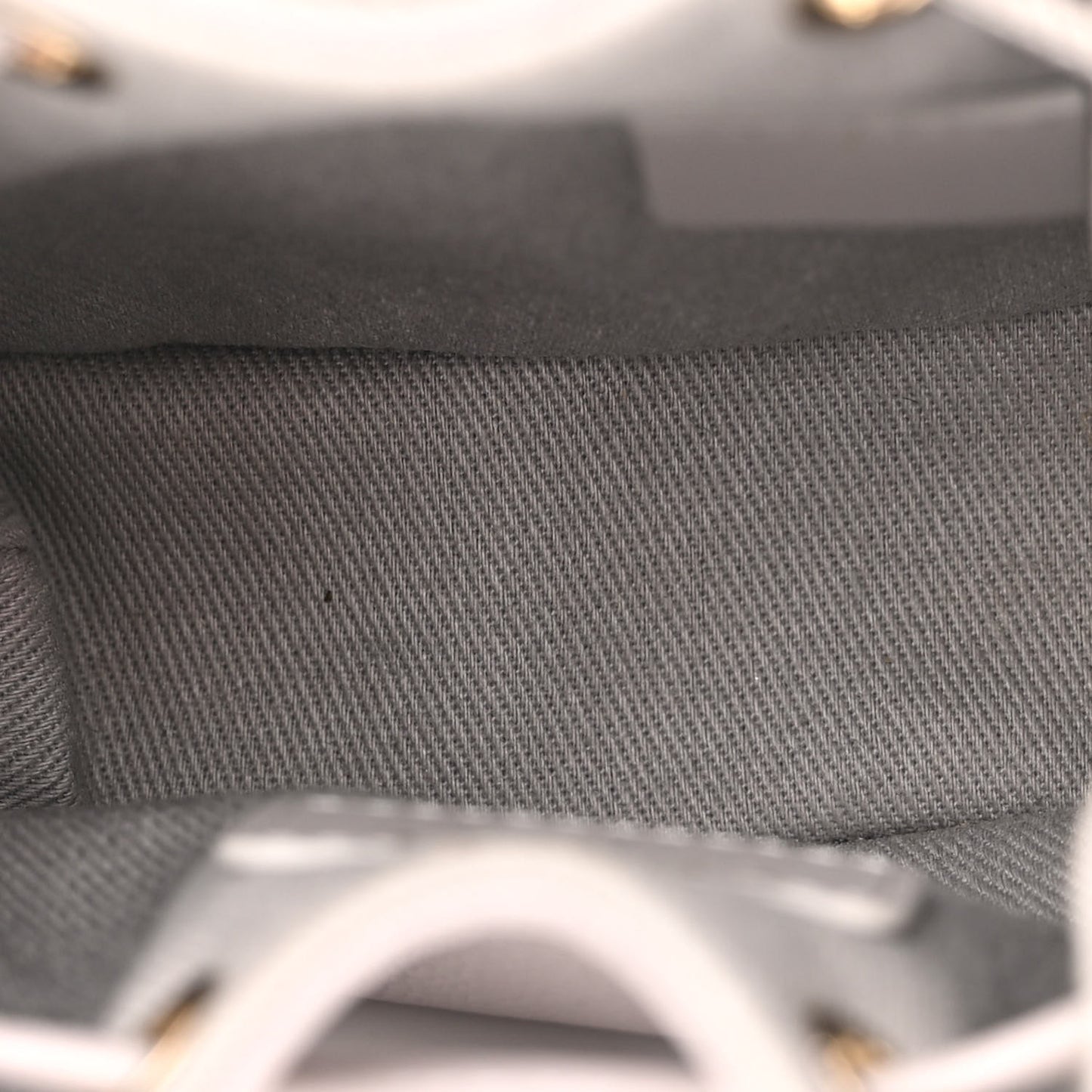 Caviar Quilted Mini CC Pocket Bucket Bag Grey