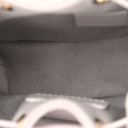 Chanel Caviar Quilted Mini CC Pocket Bucket Bag Grey 5 of 11