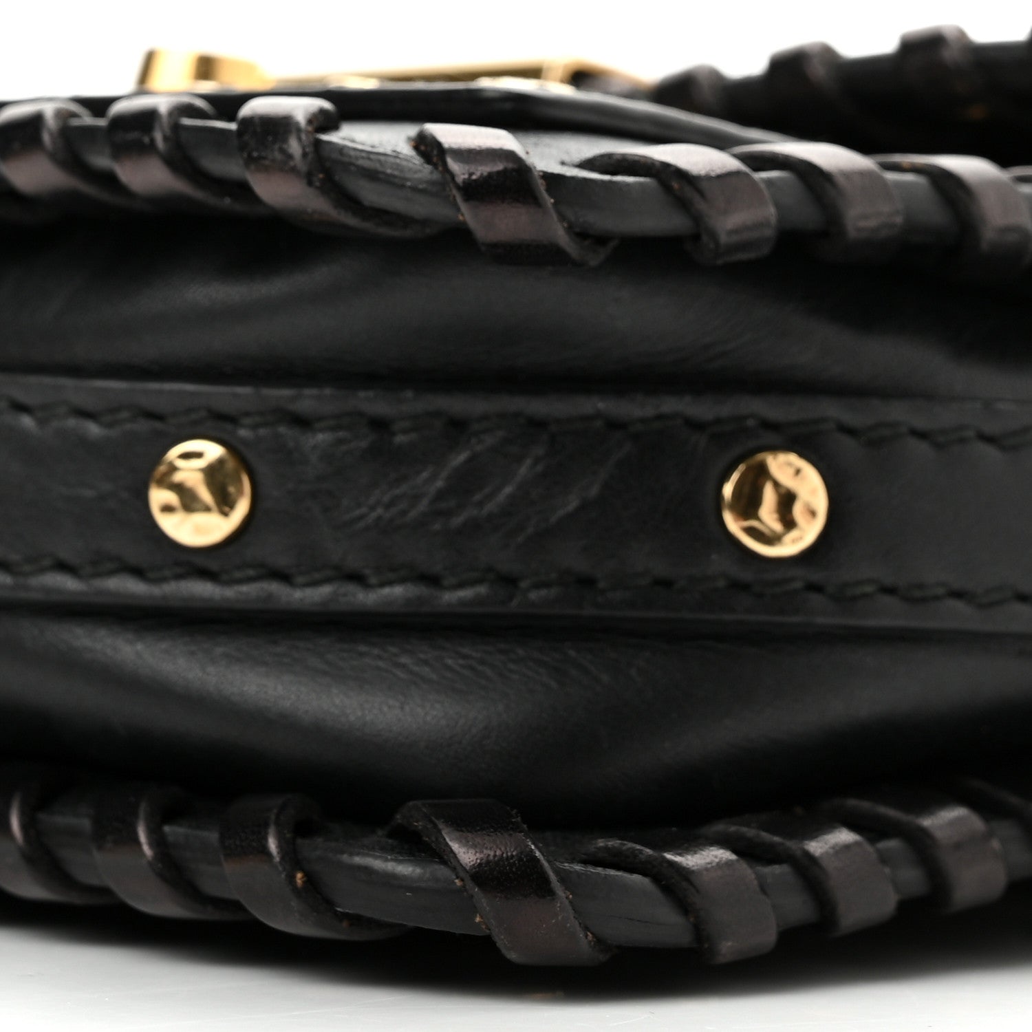 Alexander McQueen Calfskin Studded Mini Wicca Shoulder Bag Black 10 of 11