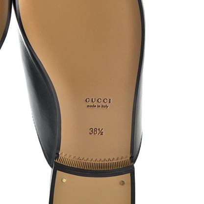 Gucci Calfskin Womens Princetown Slippers 38.5 Black 6 of 11