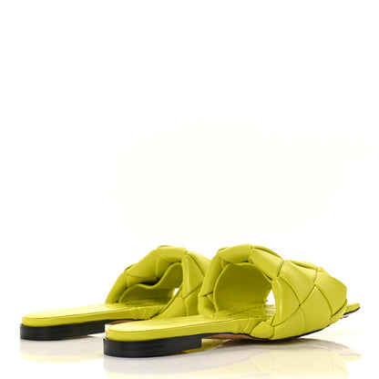 Bottega Veneta Nappa Maxi Intrecciato Lido Flat Sandals 37.5 Kiwi 4 of 7