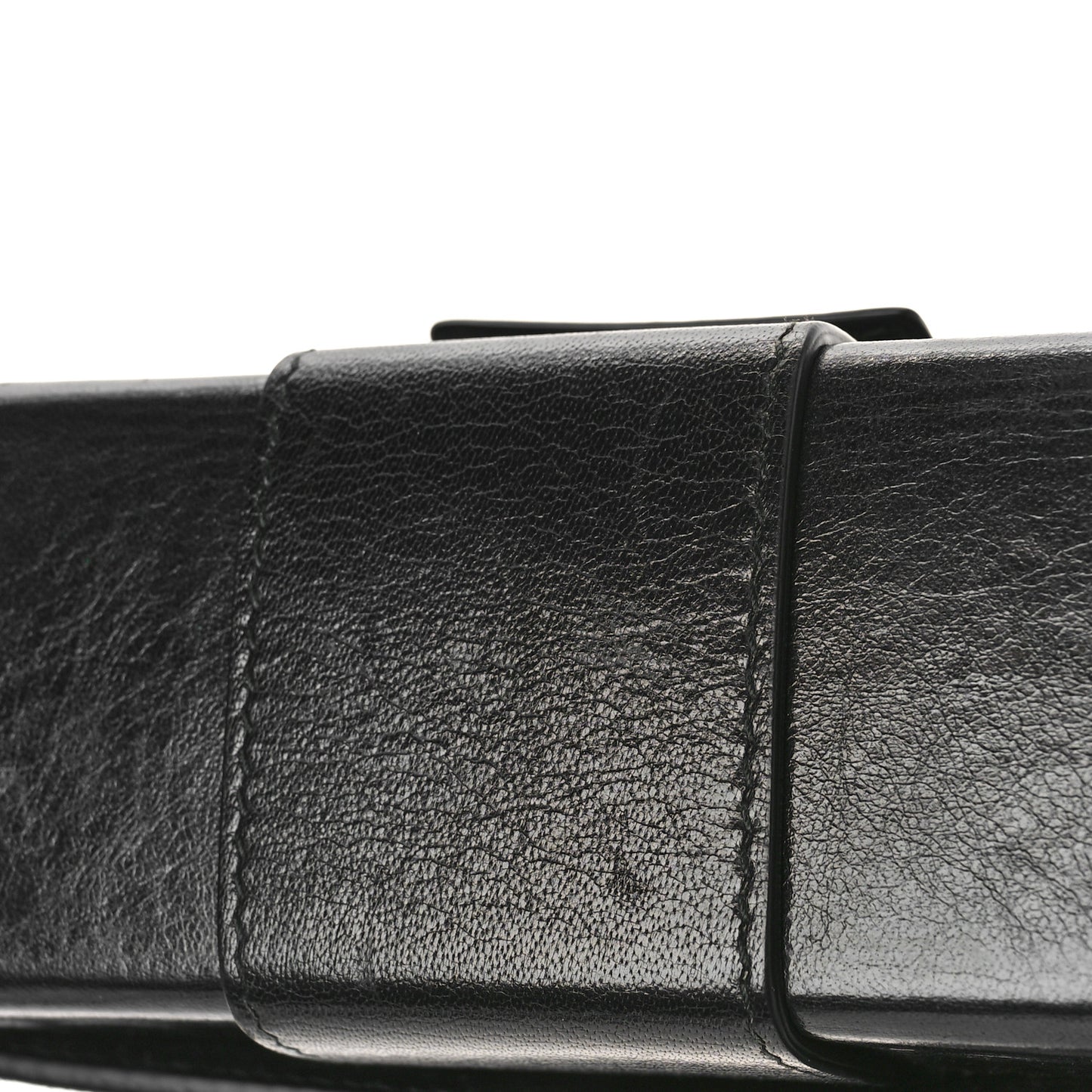 Crackled Lambskin 30 Montaigne Box Bag Black