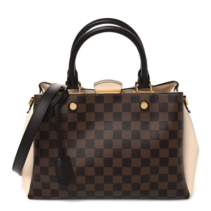 Louis Vuitton Damier Ebene Cuir Taurillon Brittany Creme 1 of 10