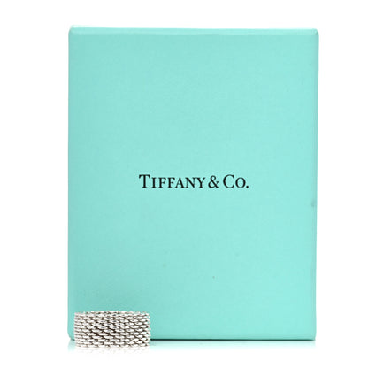 Tiffany Sterling Silver Somerset Mesh Ring 57 8 5 of 5