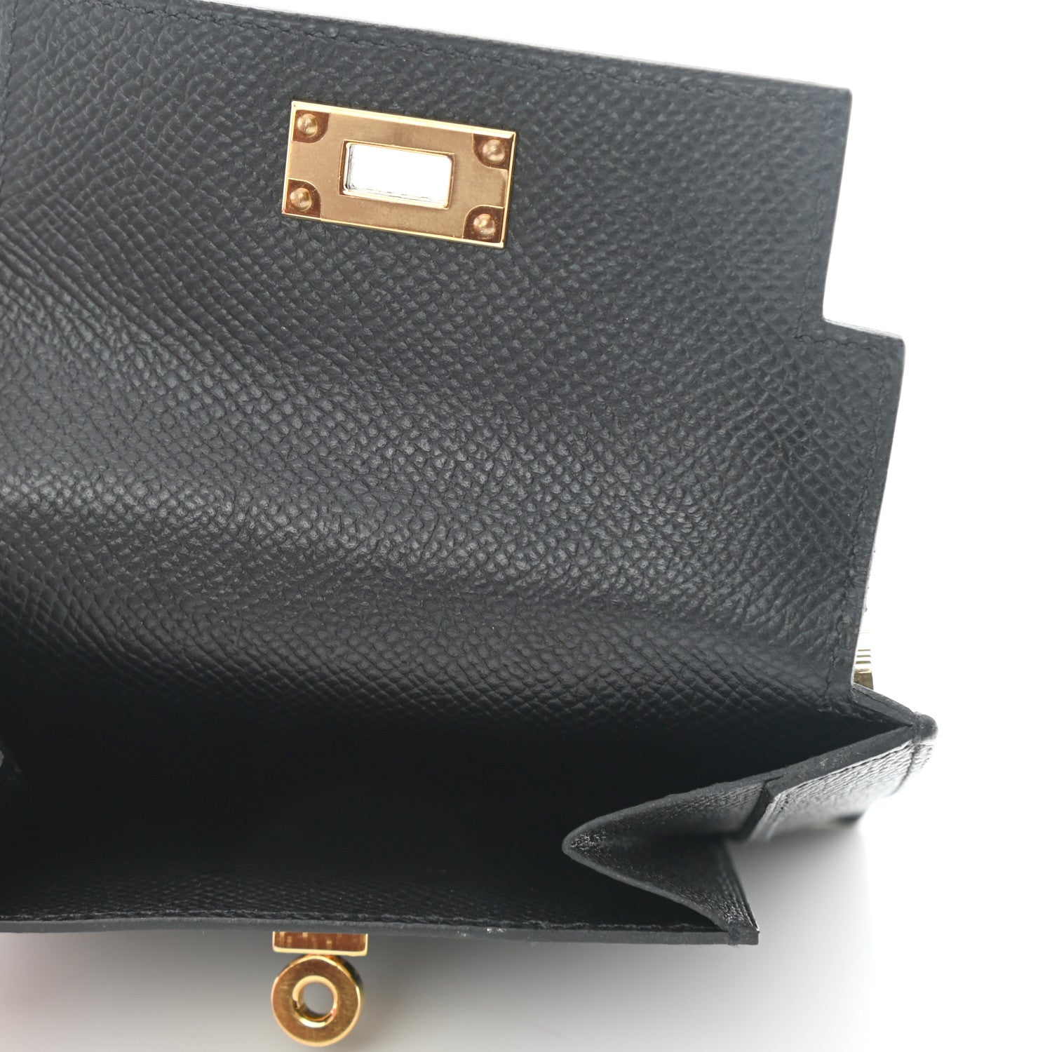 Hermes Epsom Kelly Pocket Compact Wallet Black 5 of 10