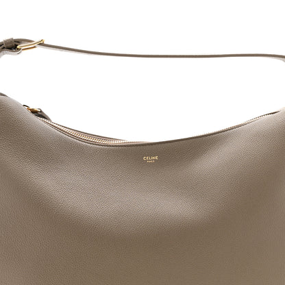 Celine Supple Grained Calfskin Large Lulu Shoulder Bag Souris 9 of 11