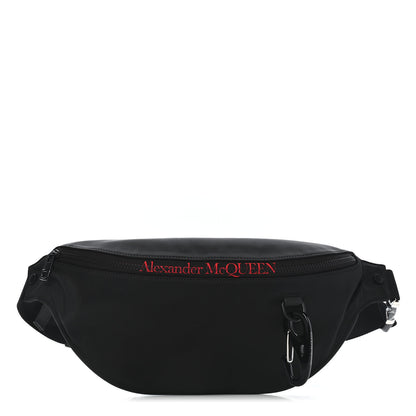 Alexander McQueen Nylon Oversized Harness Belt Bag Black Lust Red 1 of 7