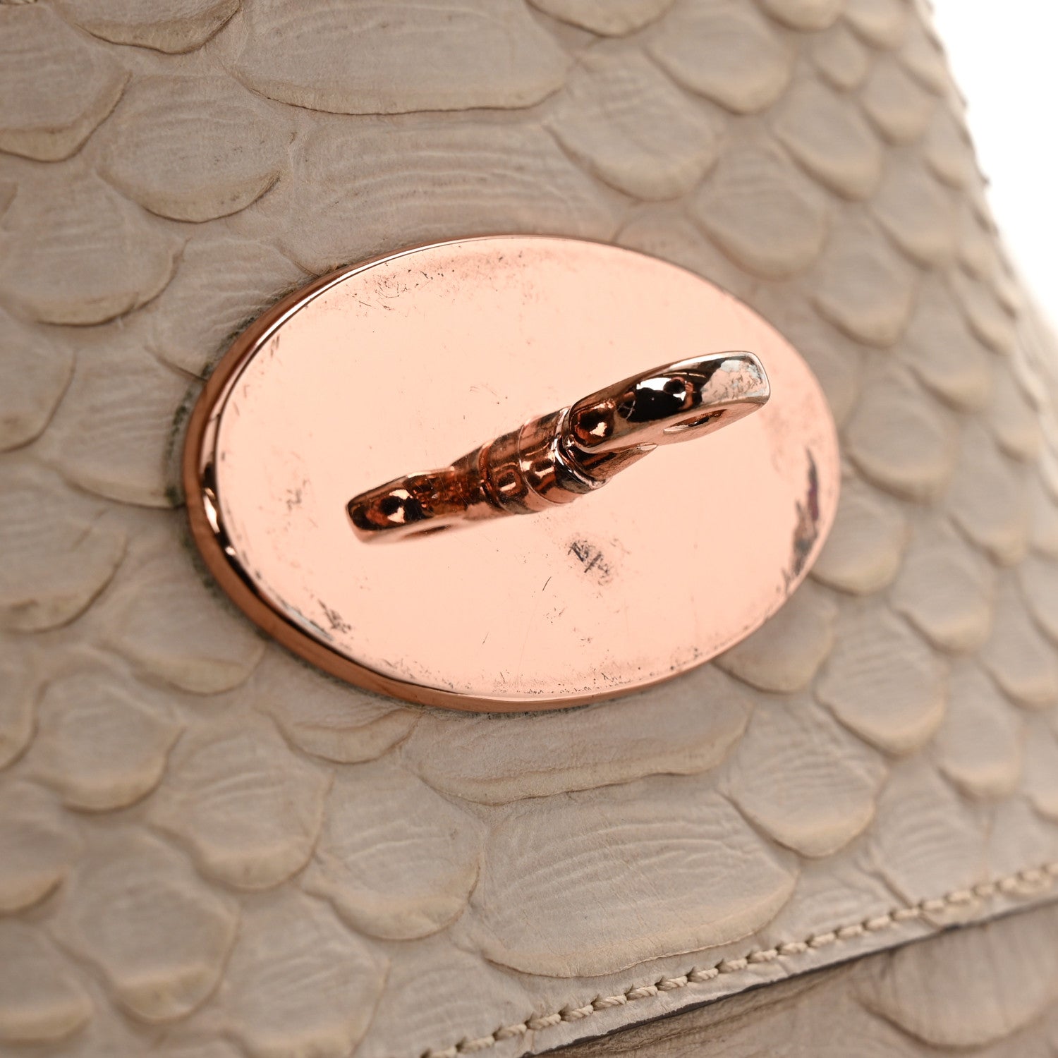 Mulberry Silky Snake Print Oversized Alexa Pebbled Beige 11 of 13